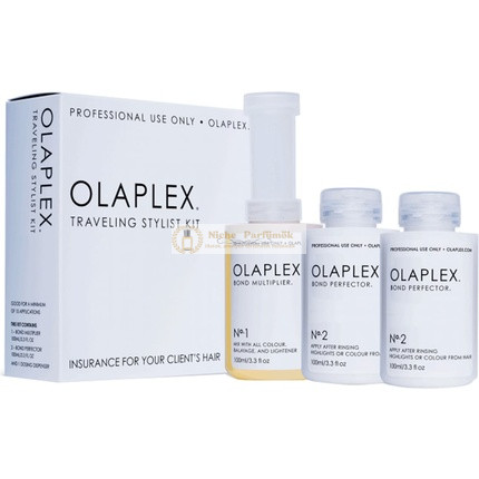 Olaplex Utazó Stylist Készlet - Professzionális Hajregeneráló Szett No.1 100ml, 2x No.2 100ml