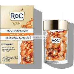   RoC Multi Correxion Revive + Glow Éjszakai Szérum Kapszulák 30 Kapszula