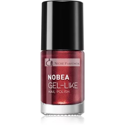 NOBEA Fém Gel-szerű Körömlakk - Rubin, 6ml