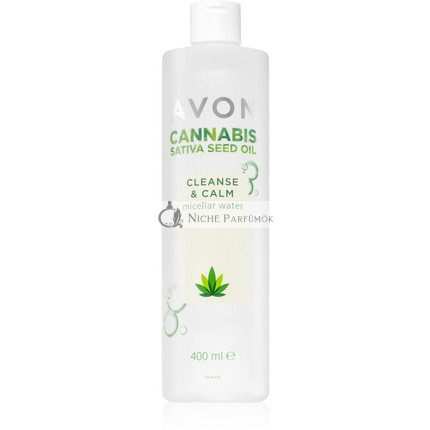 Avon Cannabis Sativa Oil Tisztító és Nyugtató Micellás Víz, 400 ml