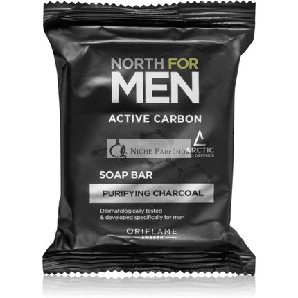 Oriflame North for Men Aktív Szén Tisztító Szappan - 100 g