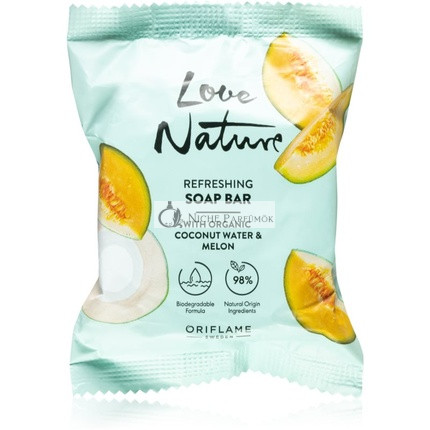 Oriflame Love Nature Kokoswasser & Melone Festseife, 75 g