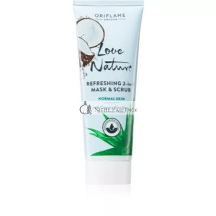 Oriflame Love Nature Aloe Vera Kokosnusswasser 75 ml - Erfrischendes Peeling und Maske