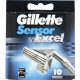 Gillette Sensor Excel Klingen 10 Stück