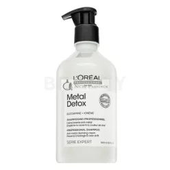   L´Oréal Professionnel Série Expert Metal Detox Professional Shampoo Anti-metal Cleasing Cream Reinigungsshampoo für Glanz und Schutz des gefärbten Haars 500 ml