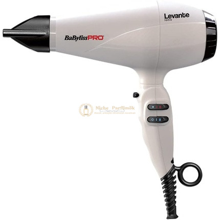 BaByliss PRO Levante Professzionális Hajszárító Ion Technológiával 2100W, fehér
