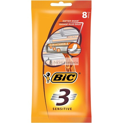 Bic 3 Sensitive Eldobható Borotvák 8 db