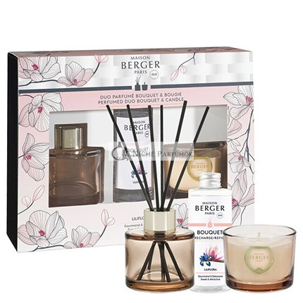 Bolero Magnolia Liliflora Aroma Diffuser Geschenkset 80 ml + Kerze 80 g
