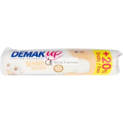 Demak'Up Sensible Runde Wattepads für empfindliche Haut, 60 Pads