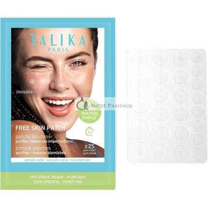 Talika Free Skin Patches Unsichtbarer Abdeckpflaster, 25 Stück