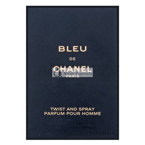 Chanel Bleu de Chanel Parfum - Refill tiszta parfüm férfiaknak 3 x 20 ml