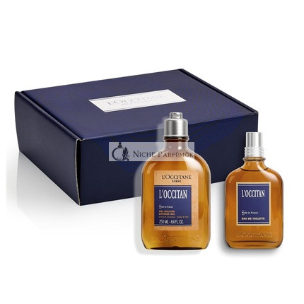 L'Occitane L'Occitan Duschgel und Eau de Toilette Set - Körper- und Haarpflege - Weihnachtsgeschenkset für Männer