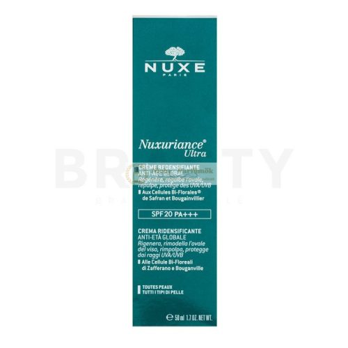 Nuxe Nuxuriance Ultra Global Anti-Aging Replenishing Cream SPF 20 fiatalító arckrém mindennapi használatra 50 ml