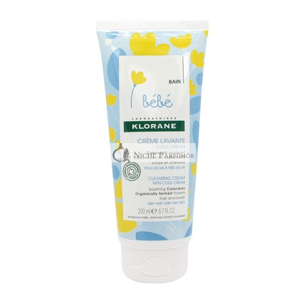 Klorane Baby Reinigungscreme, 200 ml
