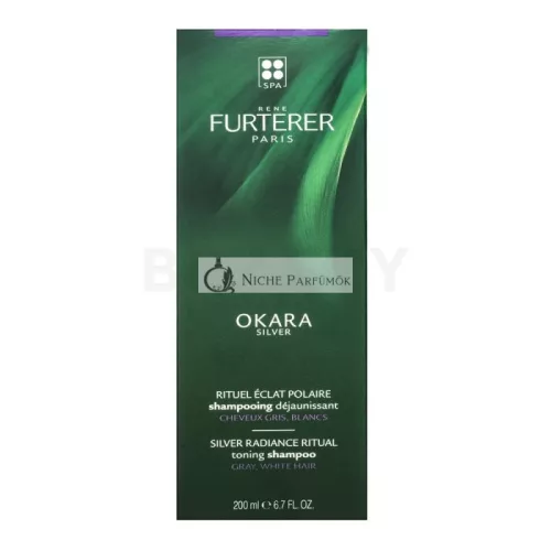 Rene Furterer Okara Silver Toning Shampoo tönendes Shampoo für platinblondes und graues Haar 200 ml