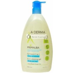 A-DERMA Primalba 2 az 1-ben Tisztító Gél, 750ml