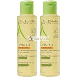   A-Derma Exomega Control Emollient Cleansing Oil Anti-Scratching 500ml, csomag 2