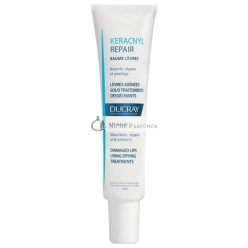   Ducray Keracnyl Reparaturbalsam Für Beschädigte Lippen Unter Trocknenden Behandlungen - 15ml