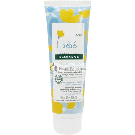 Klorane Baby Ernährung Creme mit Kaltcreme, 125ml