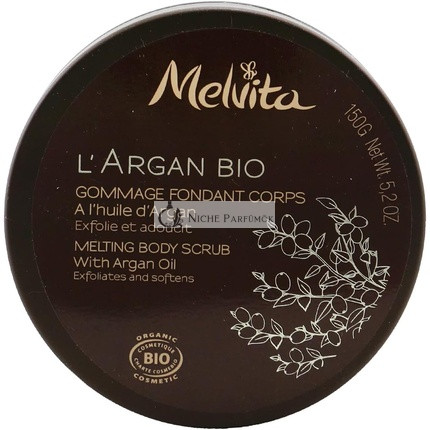 Melvita L'Argan Bio Schmelzender Körperpeeling, 150g