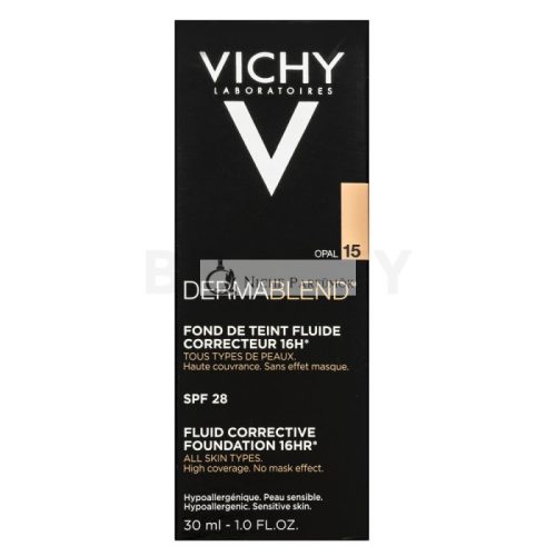 Vichy Dermablend Fluid Corrective Foundation 16HR Flüssiges Make Up für Unregelmäßigkeiten der Haut 15 Opal 30 ml