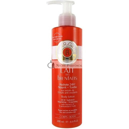 Roger & Gallet Hidratáló Tonizáló Tej Testápoló, 200ml
