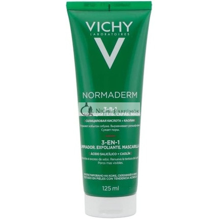 Vichy Normaderm 3-in-1 Peeling-Reinigungsmaske für empfindliche Haut, 125ml