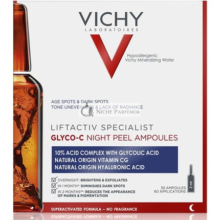 Vichy Liftactiv Specialist Glyco-C Éjszakai Peeling Ampullák, 2ml