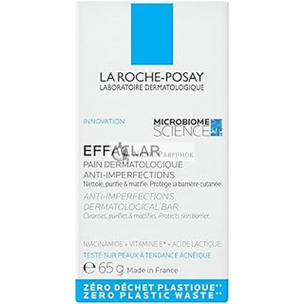 La Roche-Posay Effaclar Szilárd Tisztító - Pattanásra Hajlamos Bőrre, 65g