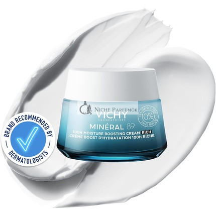 Vichy Minéral 89 Hyaluronsavban Gazdag Hidratáló Krém Száraz Bőrre, 50ml