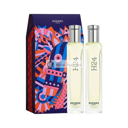 HERMÉS H24 2-teiliges Miniatur-Set für Männer, 2 x 15ml Eau De Toilette Spray, 15ml