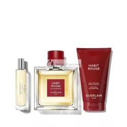   Guerlain Habit Rouge Eau De Parfum 100ml Reiseparfüm 10ml Duschgel 75ml
