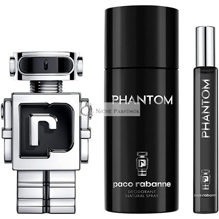 Paco Rabanne Phantom szett 50ml és 10ml Eau de Toilette + 150ml Dezodoráló