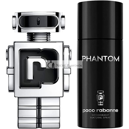 Paco Rabanne Phantom Set, 100ml Eau de Toilette Spray + 150ml Dezodoránspray