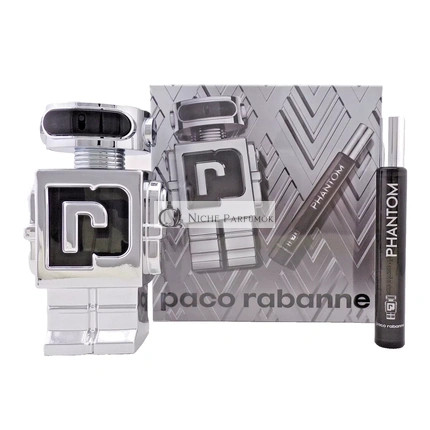 Paco Rabanne Phantom Parfum Set für Männer, 10 ml und 1000 ml