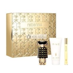   Paco Rabanne Fame Szett - Parfüm Spray 50ml, Testápoló 75ml, Miniatűr Parfüm Spray 10ml
