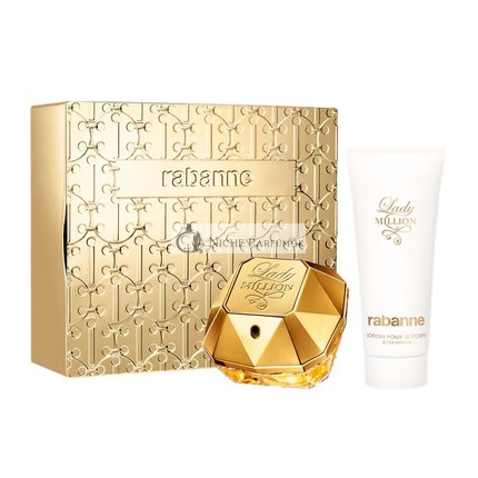 Paco Rabanne Lady Million Eau De Parfum Spray + Testápoló, 80ml + 100ml