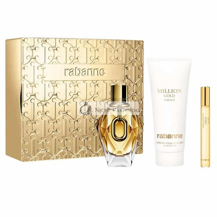Paco Rabanne Million Gold Für Sie Eau De Parfum Spray 90ml Set 3 Teile