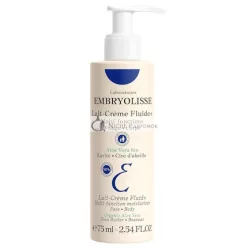   Embryolisse Lait Creme Fluid Gesichts- und Körpercreme Leicht mit Sheabutter und Aloe Vera, 75 ml