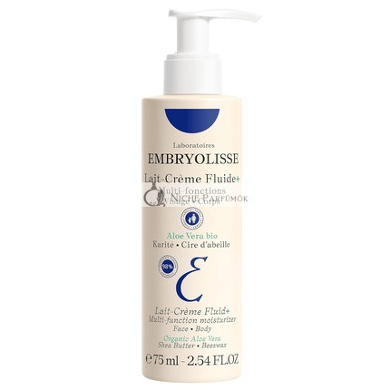 Embryolisse Lait Creme Fluid Arc- és Testápoló Krém Shea Vajas és Aloe Verás, 75 ml