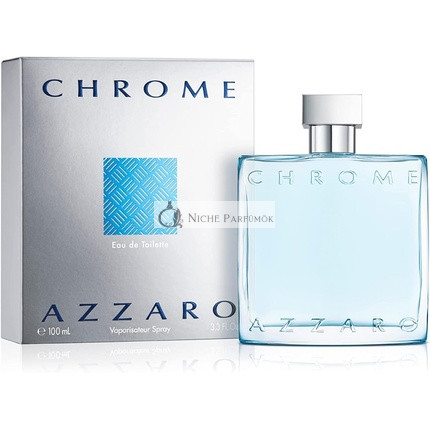 Azzaro Chrome Eau de Toilette für Männer mit frischen Zitrusnoten, 100ml