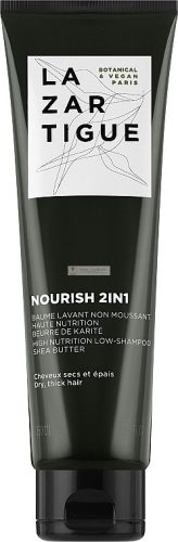 Lazartigue Nourish 2in1 High Nutrition Low-Shampoo tápláló sampon durva és száraz hajra 150 ml
