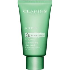   Clarins SOS Tiszta Agyag Arcpakolás Hámlasztó és Tisztító, 75ml