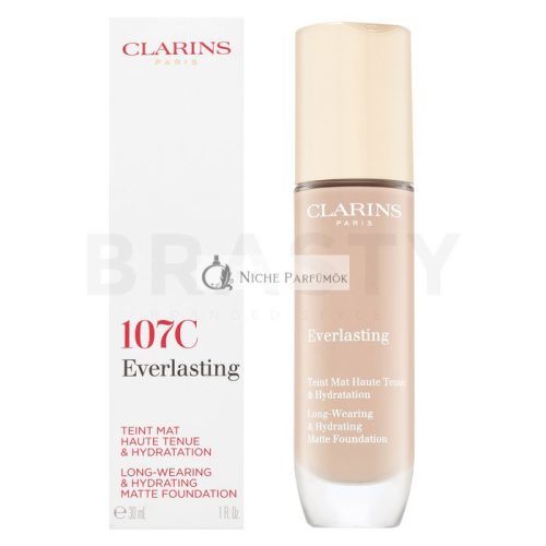 Clarins Everlasting Long-Wearing & Hydrating Matte Foundation langanhaltendes Make-up für einen matten Effekt 107C 30 ml