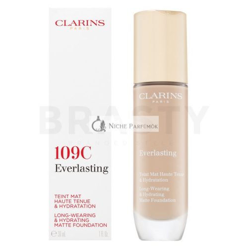 Clarins Everlasting Long-Wearing & Hydrating Matte Foundation langanhaltendes Make-up für einen matten Effekt 109C 30 ml