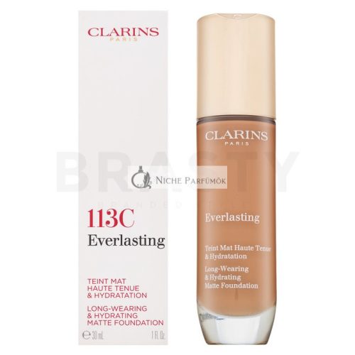 Clarins Everlasting Long-Wearing & Hydrating Matte Foundation langanhaltendes Make-up für einen matten Effekt 113C 30 ml