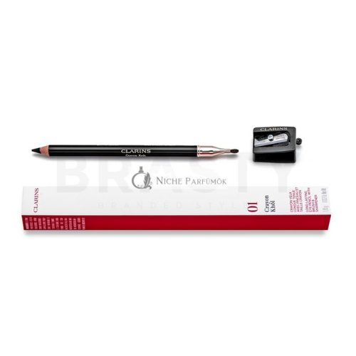 Clarins Crayon Khôl Eye Pencil Eyeliner mit einem Anspitzer 01 Carbon Black 1,1 g