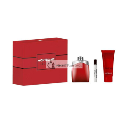 MONT BLANC Legend Red Ajándékdoboz - EdP 100ml + Tusfürdő 100ml + Utazó Spray