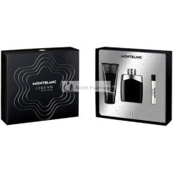   Montblanc Legend Homme Box, 100 ml Eau de Toilette, 7,5 ml utazó spray, 100 ml tusfürdő