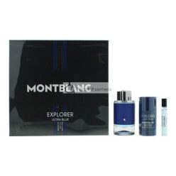   Montblanc Explorer Ultra Blue 3-teiliges Geschenkset für Männer